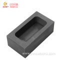 Rectangular shaped graphite ingot molds for melting and pouring gold ingots